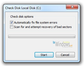 Verificarea si repararea erorilor existente in una din partitiile Windows-ului