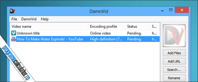 Download video-uri DamnVid