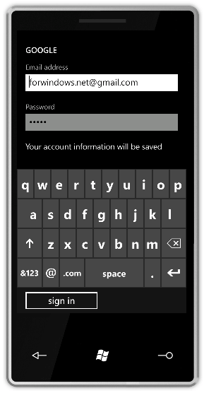 Configurarea contului de email in Windows Phone 7