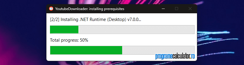 .NET Runtime se instalează