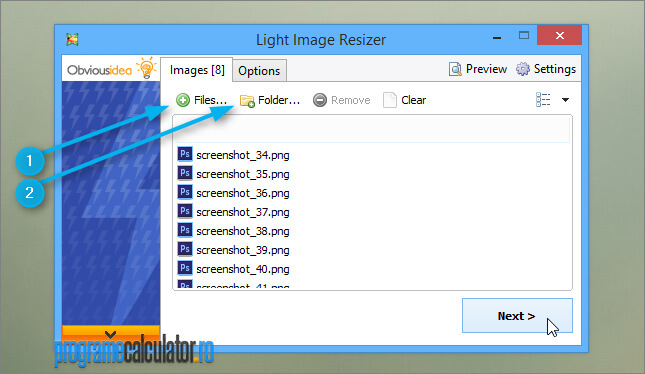 Light Image Resizer - Browse