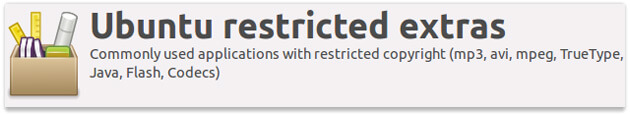 Ubuntu restricted extras