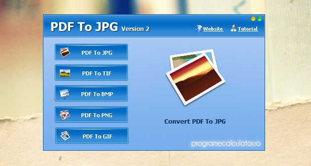program de transformat PDF in JPG