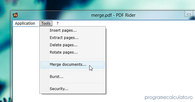 Program de unit și separat documente PDF