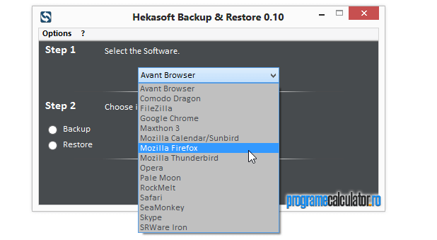 program de backup browsere