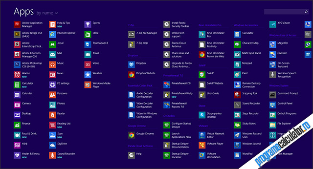 Aplicații în Windows 8