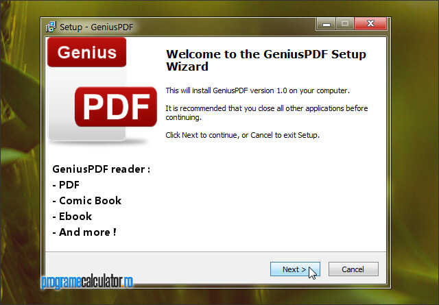GeniusPDF: cititor de documente PDF