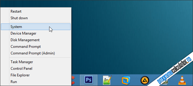 Meniul Win+X al Windows 8