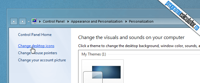 change desktop icons