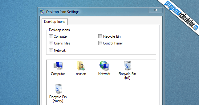 desktop icons