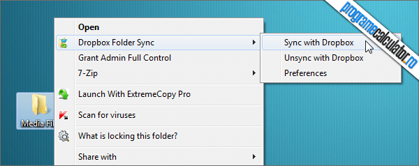 Sincronizare folder cu Dropbox