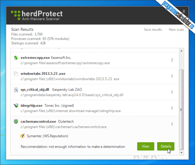 2-HerdProtect-rezultate-scanare
