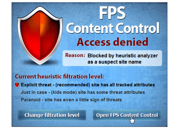 6-FPS Content Control-notificare