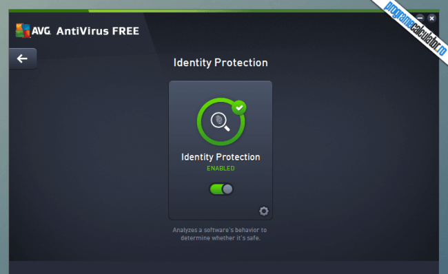 AVG Free Antivirus Identity protection